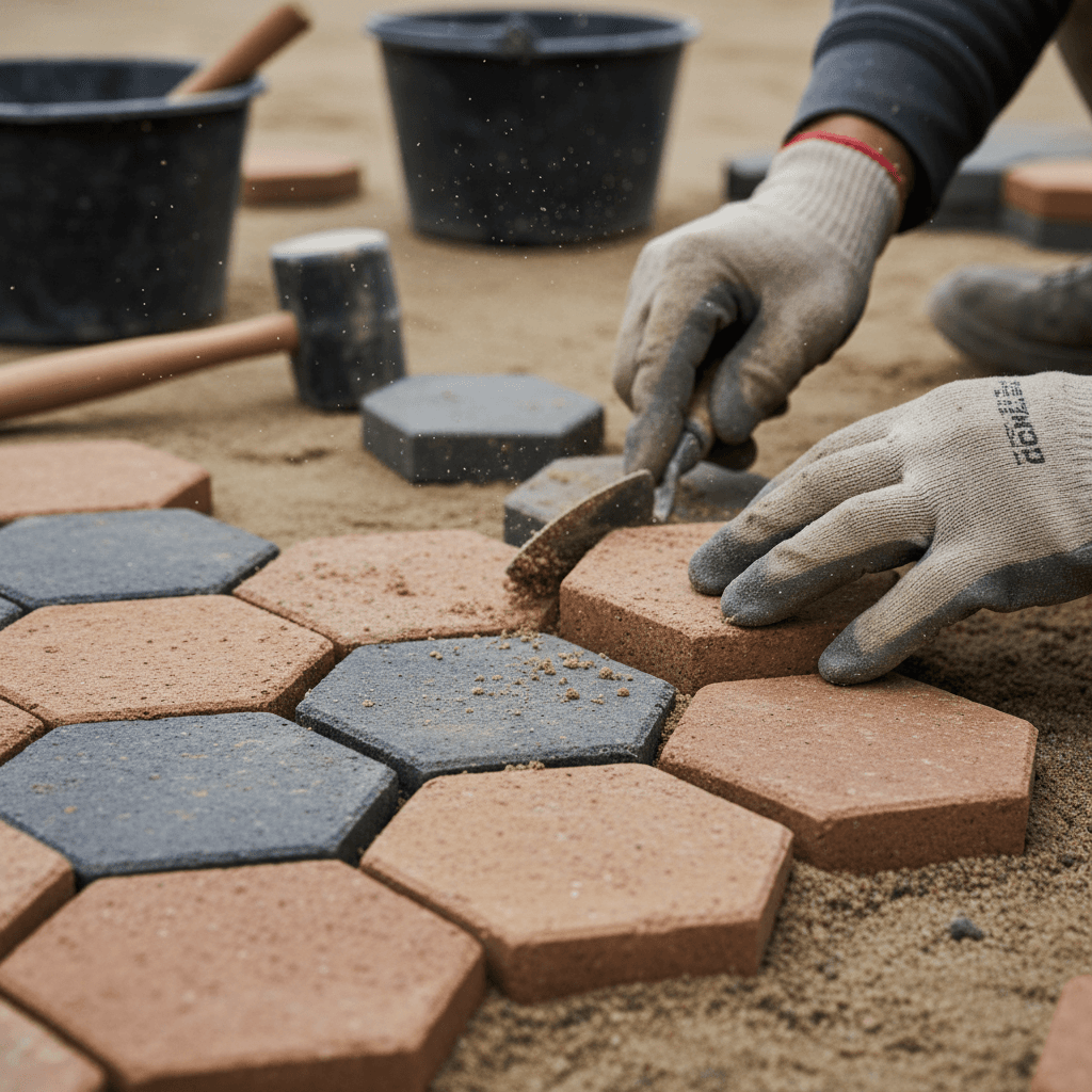Straßenbau und Pflasterarbeiten in Berlin – handwerkliche Detailarbeit